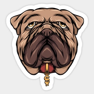 Rich Old Bulldog Sticker